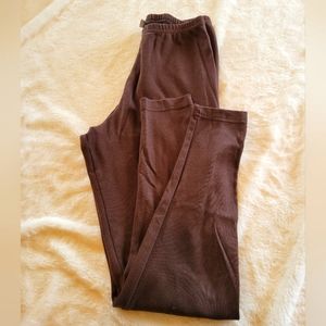 One 2 One Womans Brown Leggings- Vintage - Size M